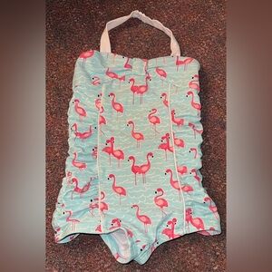Flamingo print bathing suit Janie and Jack size 3